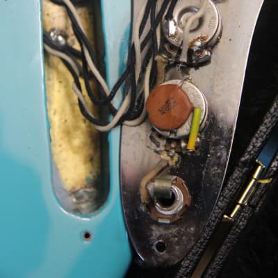 Fender Jazz Bass 1966 turquoise (modified)  One of a Kind ! image 10