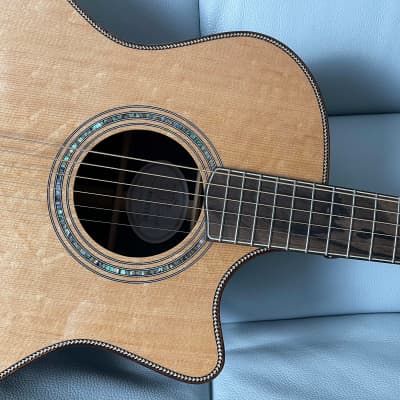 Hsienmo Autumn Bear-claw Sitka Spruce + Wild Indian Rosewood Full Solid Acoustic Guitar SOLD image 4