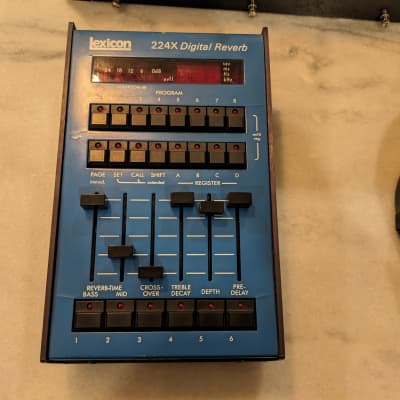 Lexicon 224X Digital Reverberator with LARC 1980s - Black with Blue Remote image 6