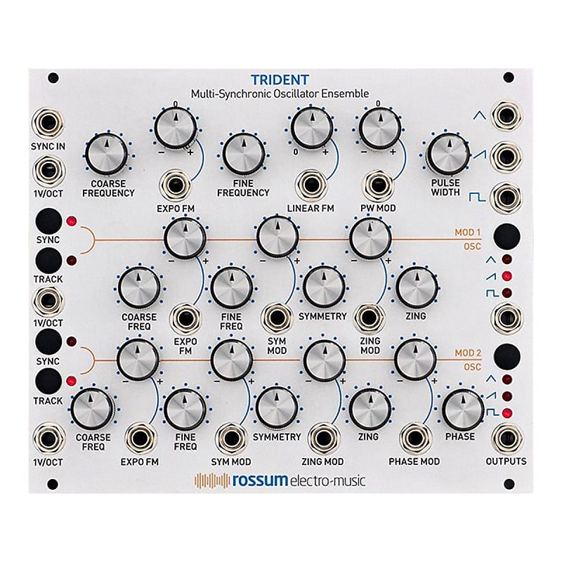 Rossum Electro-Music Trident Multi-Synchronic Oscillator Ensemble Eurorack Module image 1