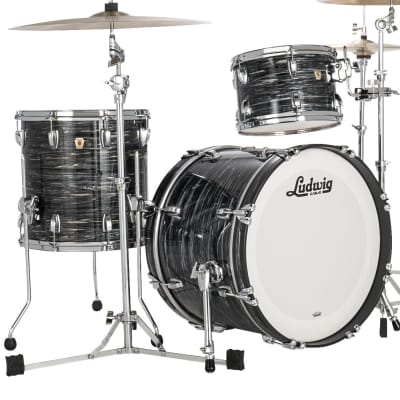 Ludwig Classic Maple Downbeat Vintage Black Oyster 3-piece Shell Pack 12/14/20 image 1