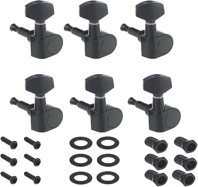 6inline Sealed Electric Guitar String Tuning Pegs Keys Reverb