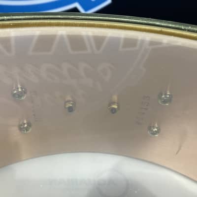 DW 5.5"x14" Heavy Brushed Bronze Snare Drum, With Gold Hardware 2000s? - Brushed Bronze image 18