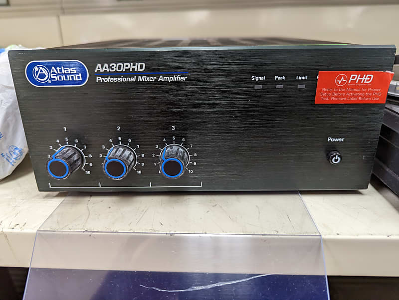 Atlas Sound AA30PHD 30 Watt 3 Channel Mixer Amplifier 2022 Reverb