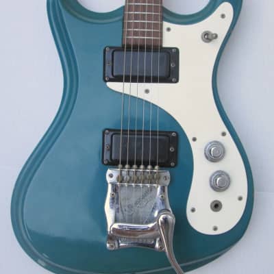 Mosrite Ventures II Guitar Blue All Original - Including Case - More pics if needed image 8