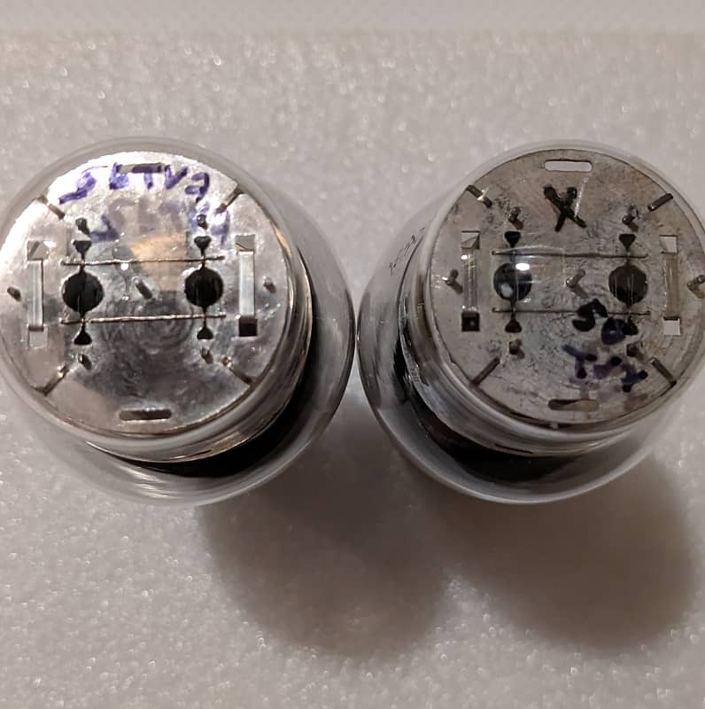 2A3 RCA Strong Testing Matched Pair Tubes Gray Plate Sound