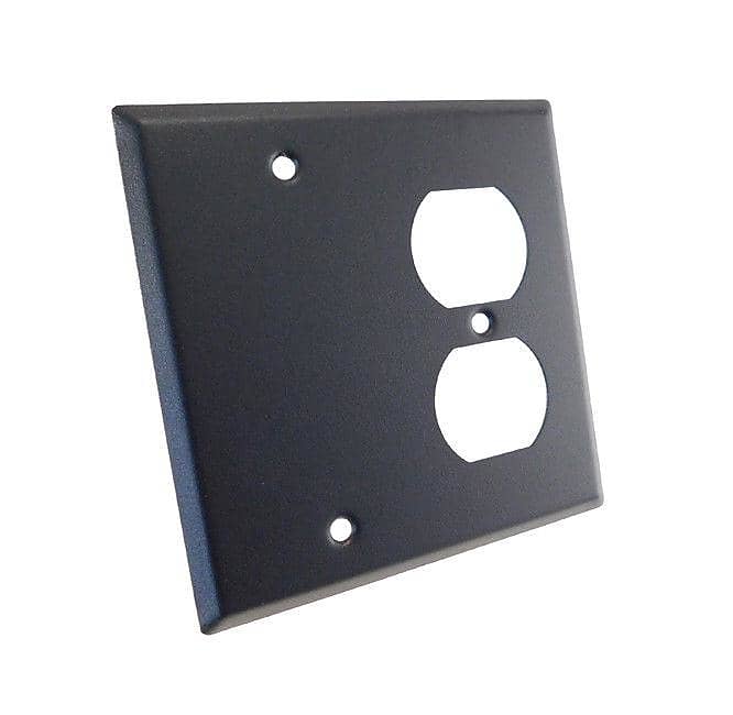 NEW Genuine ProCraft Black Stainless Steel 2 Gang Wall Plate Reverb