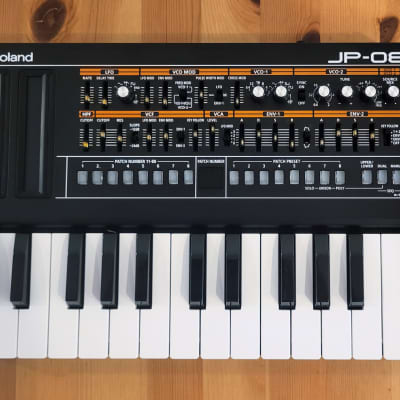 Roland JP-08 Boutique Series Synthesizer Module with K-25m Keyboard 2015 and Custom Oak Sides- Present - Black