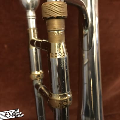 King 2B Silvertone Tenor Trombone c. 1940 w/ Case & Mouthpiece image 10