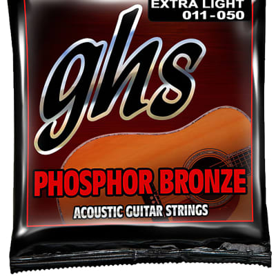 1 Set GHS S315 Phosphor Bronze 6-String Acoustic Guitar Strings Extra Light 11-50 image 1