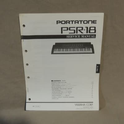 Yamaha Portatone PSR-18 Service Manual [Three Wave Music]
