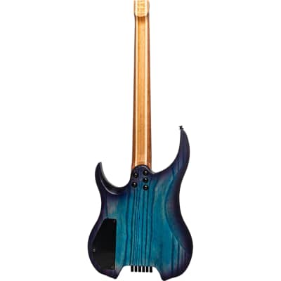 Legator Ghost G6P Headless Guitar, Ebony Fretboard, Cali Cobalt Blue Burst image 3