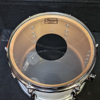 Closet Find! 1970s Slingerland White Wrap 8 x 12" Tom - Near New Condition! - Sounds Great! image 6