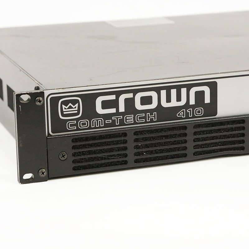 Crown Com-Tech 410 Stereo Power Supply Amplifier 240w 4 ohm Solid State Amp  2 Channel Pro Audio Monitor Com Tech for Speakers Studio Live Rack Mount