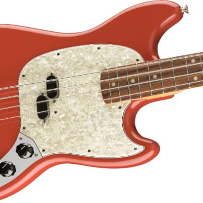 Fender Vintera 60s Mustang 4-String Electric Bass w/ Gigbag - Fiesta Red image 2