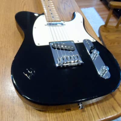 Peavey REACTOR TM 1995 Electric Guitar T-Tele “Telecaster T-Style" 22 Maple Fret American Crafted Made USA 1995 Black White Pickguard image 3
