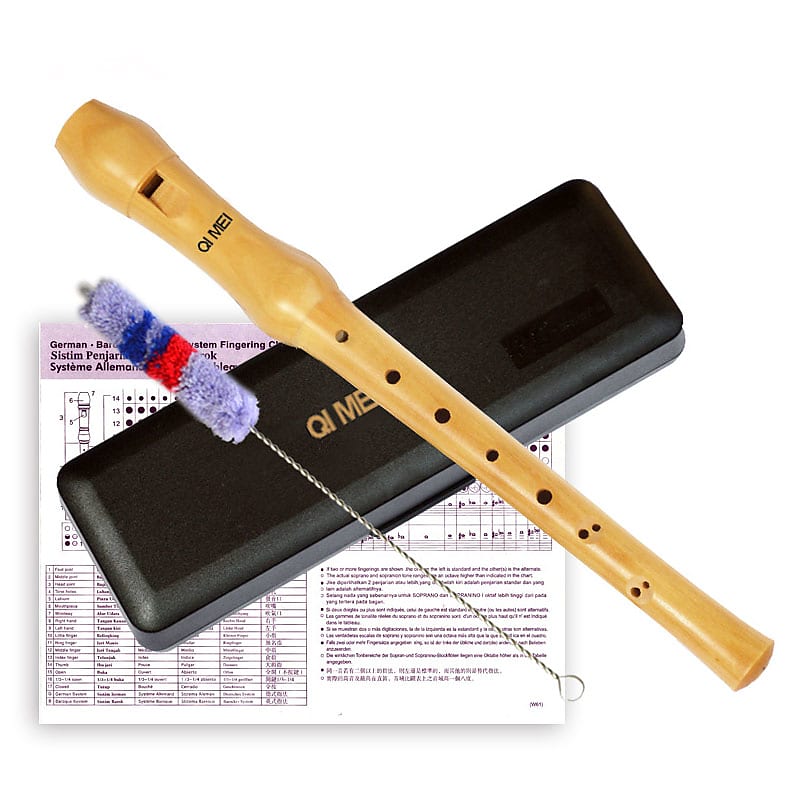 Wooden Flute Professional Sound Easy Adjustable 8-Hole Treble Vertical Flute Soprano Recorder image 1