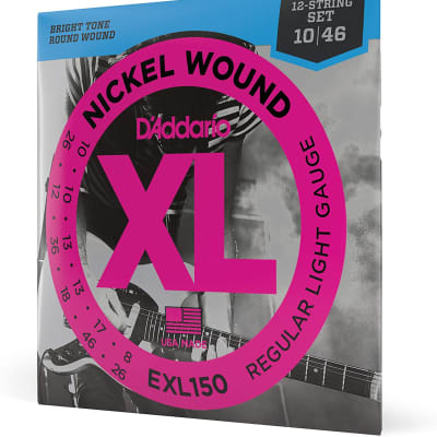 D'Addario EXL150 Nickel Wound 12-String Electric Guitar Strings 10-46 image 2