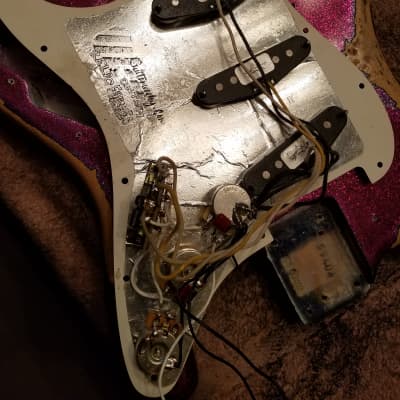 Fender American Stratocaster Magenta Sparkle Heavy Relic Custom Shop Texas Specials image 23