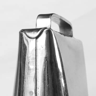 Large 6" Chrome Plated Cow Bell,  EXCEPTIONAL CONDITION  / 1920s-30s image 1