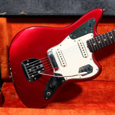 1965 Fender Jaguar - Candy Apple Red w/Matching Headstock - OHSC for sale