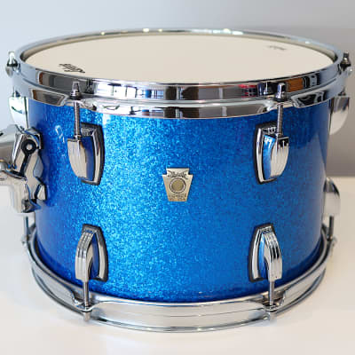 Ludwig Classic Maple 8" x 12" Tom - USA Made Custom Drum - Blue Sparkle - 2024 image 1