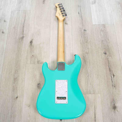 Mint G&L USA Legacy Guitar, Quartersawn Maple Fretboard Modern Classic Neck Turquoise image 5