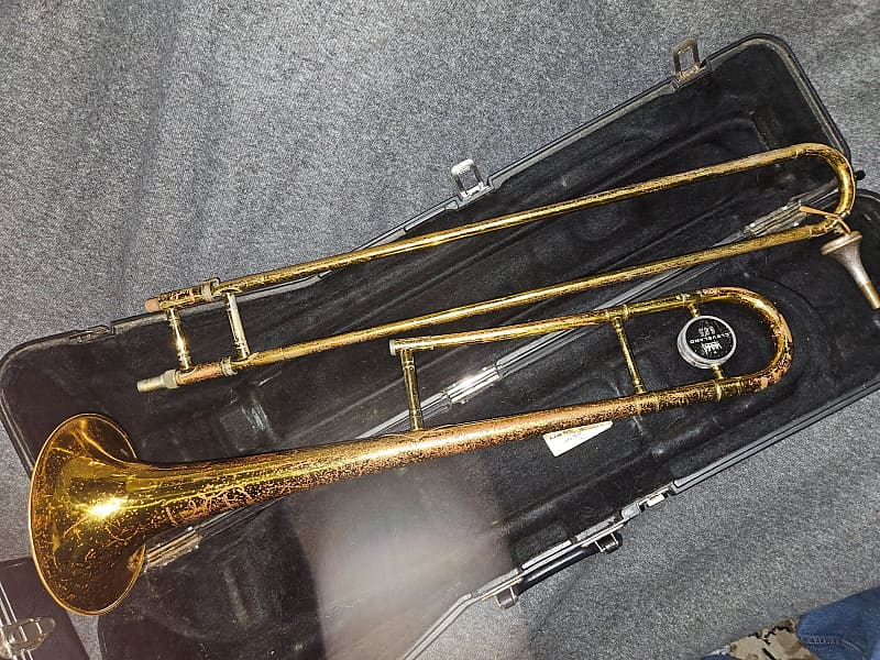 King Cleveland 605 Model Tenor Trombone Brass, USA | Reverb España
