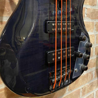 Yamaha TRBX604FM 4-String Electric Bass Guitar- Translucent Black image 2