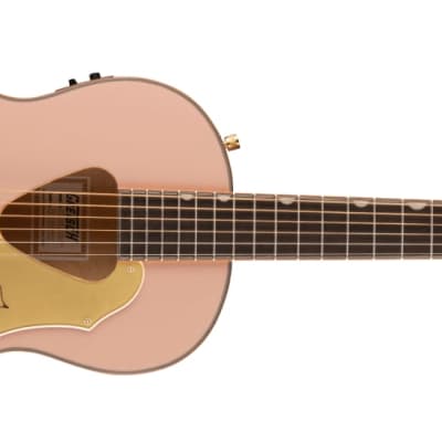 Gretsch G5021E Rancher Penguin Acoustic-Electric Parlor Guitar, Shell Pink image 2