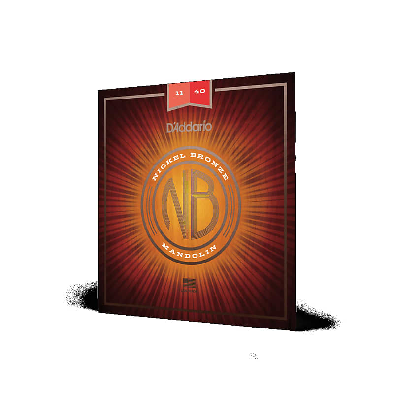 D'Addario NBM1140 Nickel Bronze Set Medium 11-40 Mandolin Strings image 1
