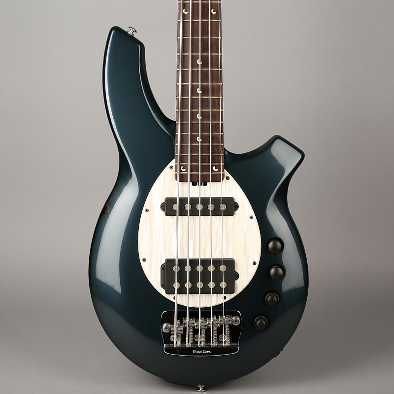 Ernie Ball Music Man USA Bongo 5 HS Bass - 2005 - Carbon Blue