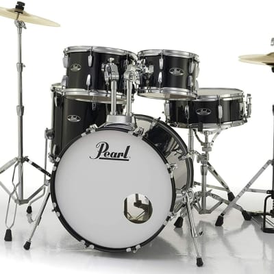 Pearl Roadshow 5-Piece New Fusion Drum Set Jet Black image 5