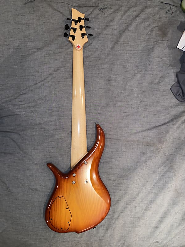 F Bass BN6 6 string bass - Antique Violin Burst