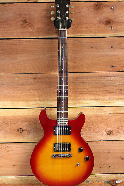 GIBSON 1997 LES PAUL DELUXE STUDIO DOUBLE CUTAWAY Cherry