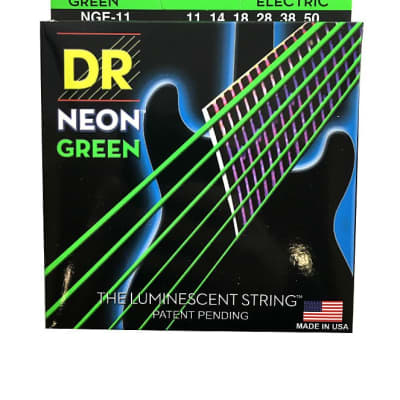 DR Guitar Strings Electric Neon Green 11-50 Heavy