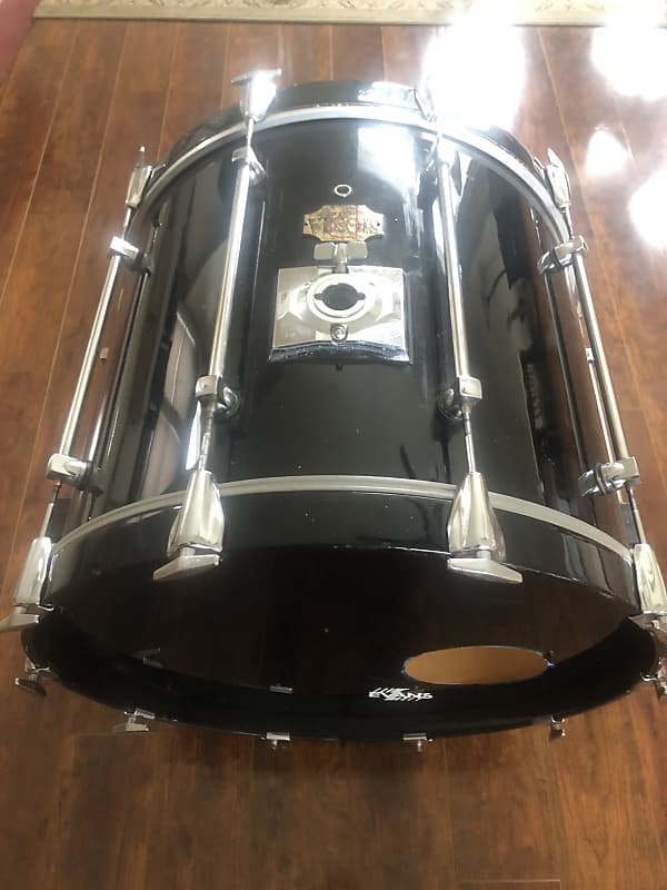 Premier Signia 22x18 Maple Bass drum-Black wrap | Reverb