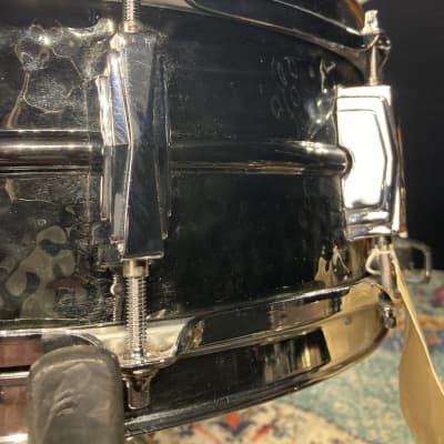 Ludwig - 1989 14x5" Black Beauty Hammered Brass Super-Sensitive, Snare Drum image 8