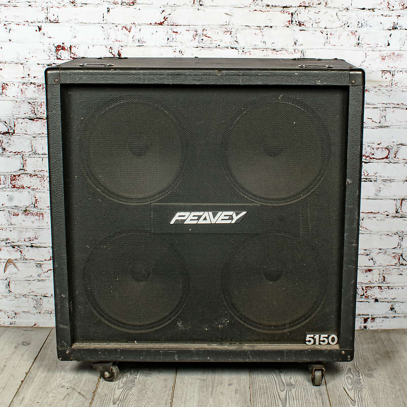 PEAVEY 5150 スピーカー キャビネット スラント 1993 Peavey 5150 Slant Front Guitar Cabinet, 16 Ohms, 300 Watts w