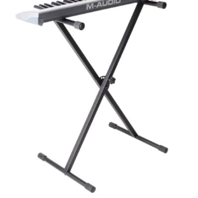 Rok-It Adjustable Single Brace X Style Keyboard Stand; (RI-KEYX-1)