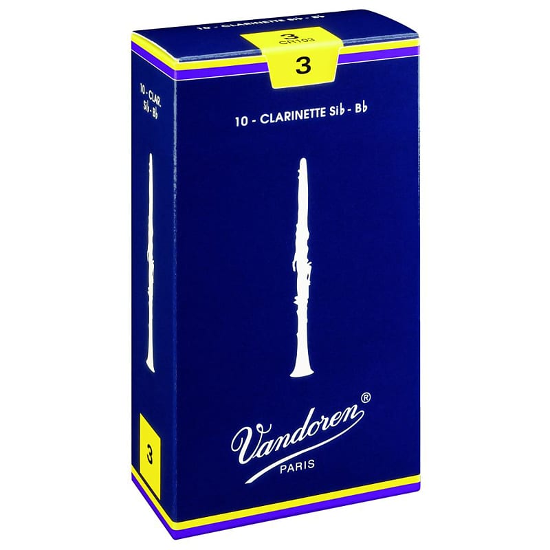 Vandoren Classic Bb-Clarinet Reeds 3.5 Box of 10 - Reed for Bb Clarinets (french) Bild 1