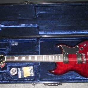 Schecter S-II Custom Sg Guitar 2015 See Thru Cherry Burst W/ Case USA Schecter Pickups New image 10