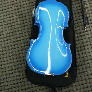 Barcus Berry BARAEVB2ND Light Blue 4/4 Acoustic Electric Violin B Stock w/ Case image 3