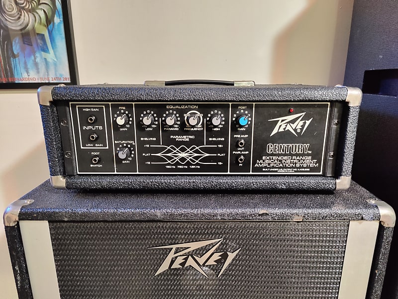 1985 Peavey Century 200H Amp Head | Reverb