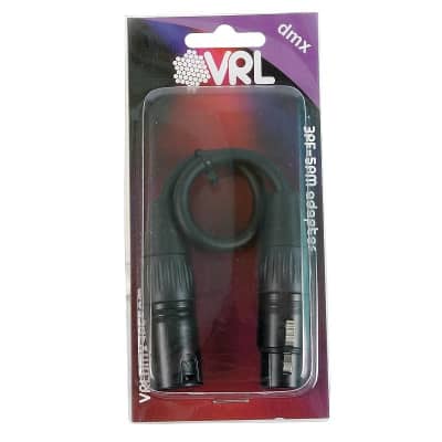 (6) VRL 3 Pin Female To 5 Pin Male DMX Lighting Cable Adapters image 2