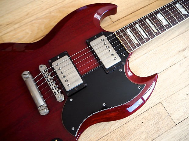 1990 Greco SG Electric Guitar Cherry SS-600 Lawsuit Mint