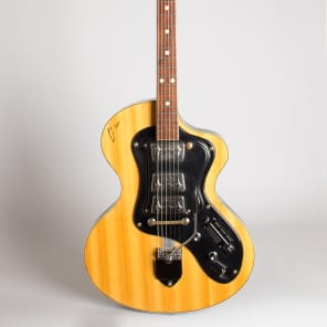 Wandre  Polyphon Beta Semi-Hollow Body Electric Guitar (1964), black hard shell case. image 1