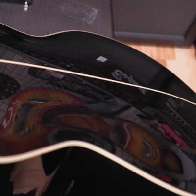 Takamine PB5 SBL Pro Series Jumbo Cutaway Acoustic/Electric Bass Gloss Black Sunburst image 21