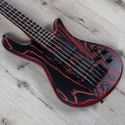 Spector NS Pulse 5 5-String Bass, EMG Pickups, Macassar Ebony, Cinder Red image 1