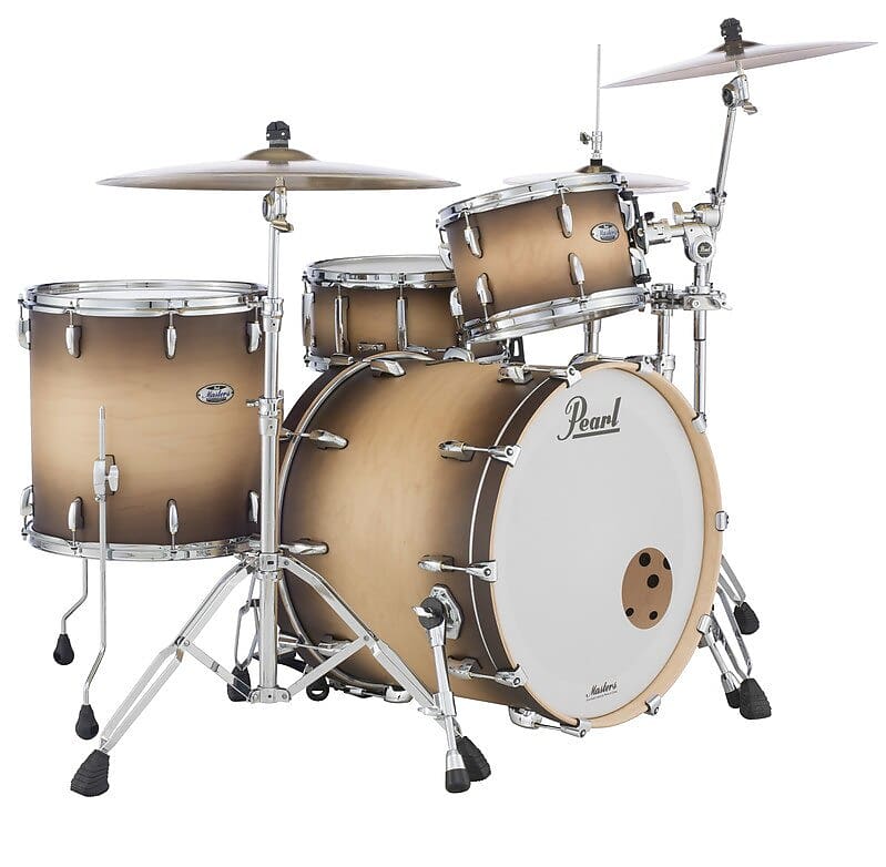 MCT923XSP/C351 Pearl Masters Maple Complete 3pc Shell Pack SATIN NATURAL BURST image 1